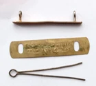 WW1 Wound Stripe Brass Badge With Backing Plate And Pin.    A1-61
