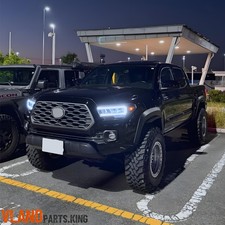 Full Led Reflector Headlights For 2016-2023 Toyota Tacoma 3rd Gen Front Lamps