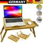 Laptoptisch Bambus fürs Bett Tisch Laptop Stand Notebooktisch Desk klappbarer