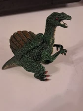 Vintage Spinosaurus Dinosaur Figure 80s 90 Green PVC Toy Prehistoric Collectible