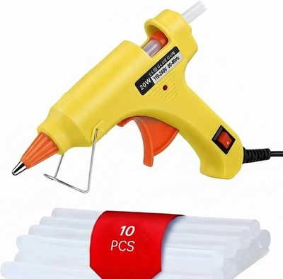 20W Glue Gun Mini Hot Glue Gun with 10pcs Mini Clear Glue Sticks Repair Tools