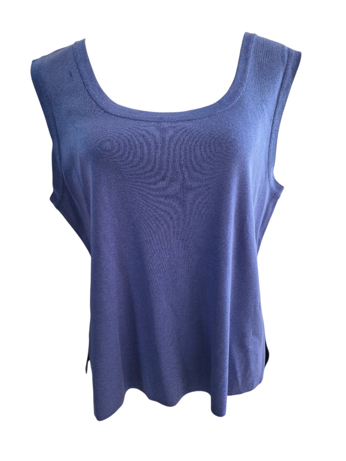 Exclusively Misook XL Tank Top Blue Mature Office Business Travel Business
