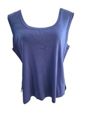 Exclusively Misook XL Tank Top Blue Mature Of...