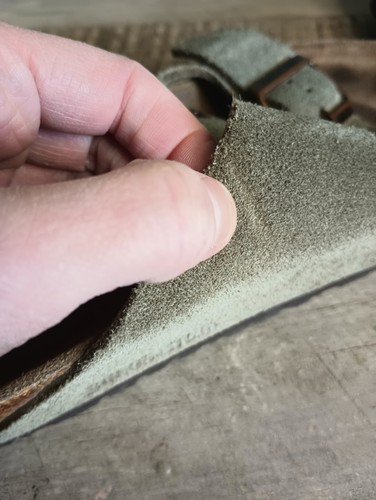 Birkenstock Arizona Suede Sandals 38 Women's US 7-7.5 Tan Buckle Fall Classic - Picture 7 of 18