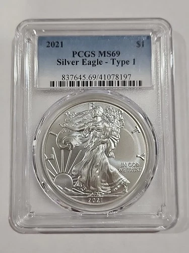 2021 American Silver Eagle Type 1 PCGS MS69
