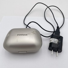 Phonak Charger Case RIC Compact 5VDC 500mA Silver For Phonak Marvel Hearing Aid