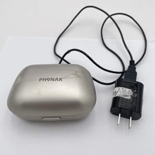 Phonak Charger Case RIC Compact 5VDC 500mA Silver For Phonak Marvel Hearing Aid