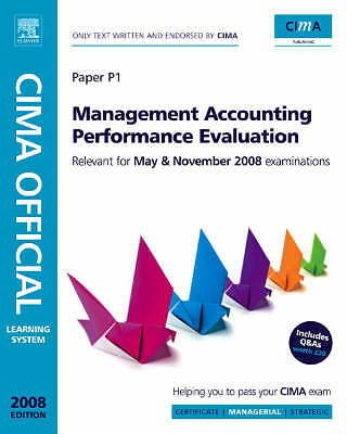 CIMA Learning System Management Accounting - Performance Evaluation, Fourth Edi