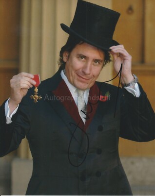 Jools Holland HAND SIGNED 8x10 Foto Autogramm Squeeze, Klavier, später mit (E)