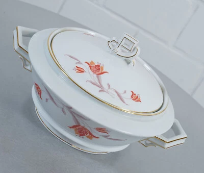 Couvercle en porcelaine Rosenthal Tirana bol terrine Friedrich Fleischmann an... - Photo 1/4