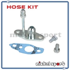 Turbo Oil Feed 4AN / Drain Return 8AN Flange Kit For TOYOTA CT9 CT12 CT20 CT26