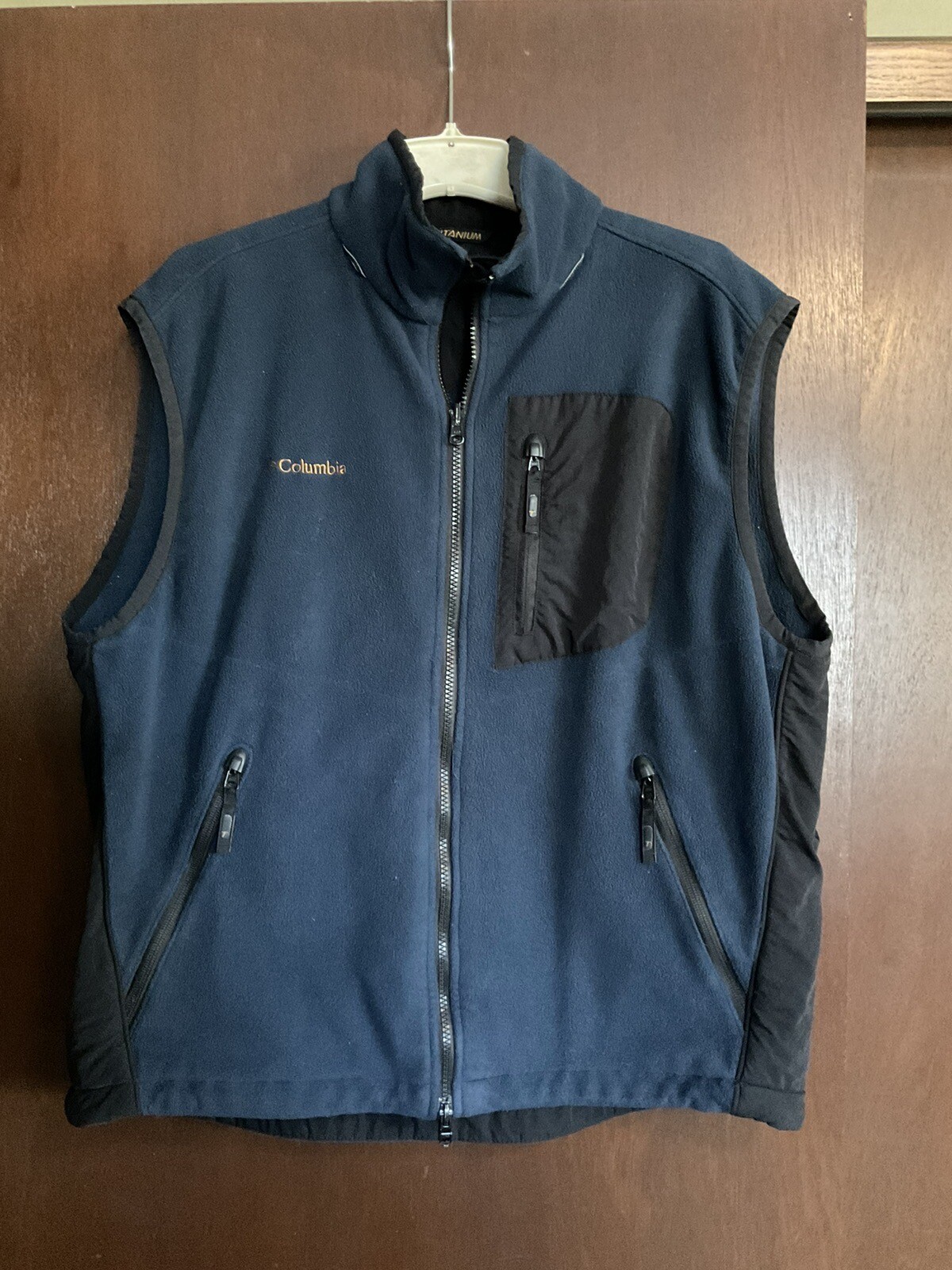 Columbia Vest Mens XL Titanium Tech Fleece eBay