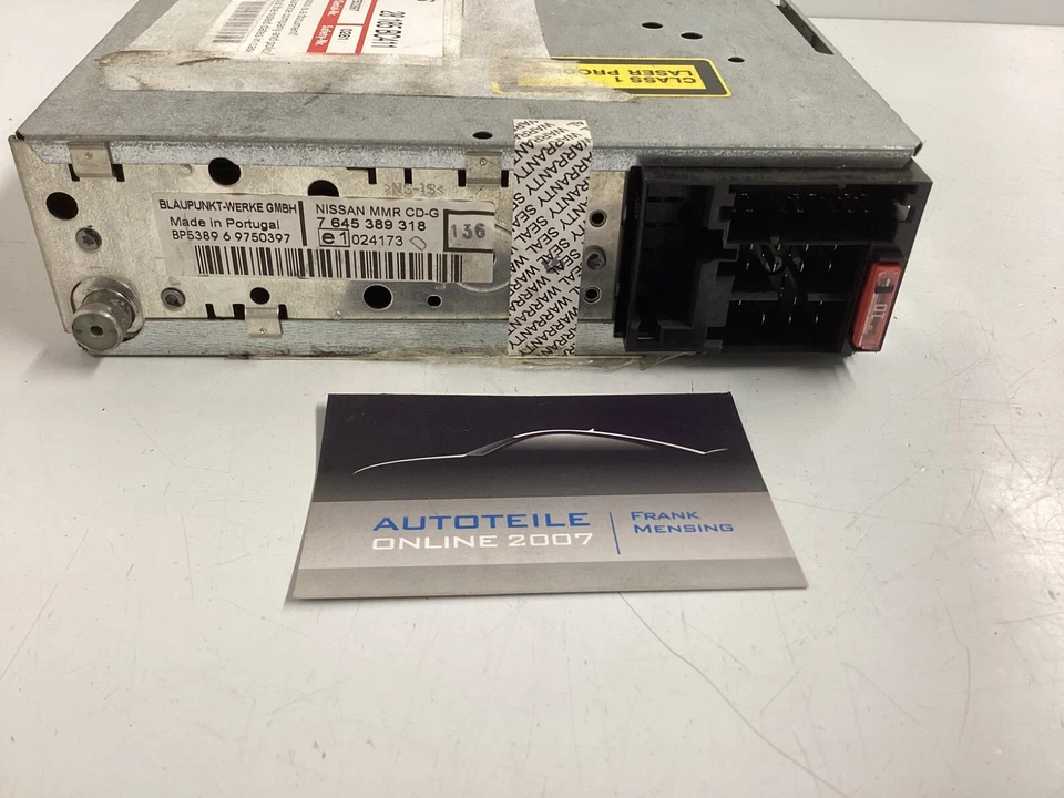 Nissan Note Radio Autoradio Code Audiosystem CD Player 7645389318 28185BC411 - Bild 4 von 4