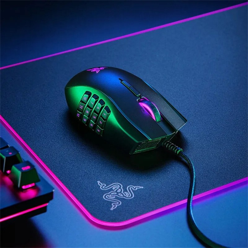 New Razer Naga Left Handed Edition MMO Gaming Mouse with 12 Programmable