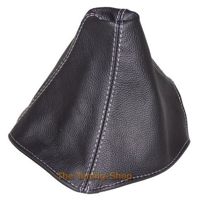 SCHALTMANSCHETTE SCHALTSACK FÜR CADILLAC CTS V 2004-07 LEDER NAHT GRAU