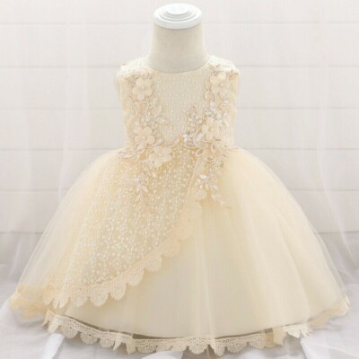 Baby Mädchen Prinzessin Kleid Tutu Blumenspitze Kleinkind Kinder Party Festlich