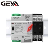 GEYA Dual Power Automatic Transfer Switch Grid to Alternator 2P 63/100A 220/110V