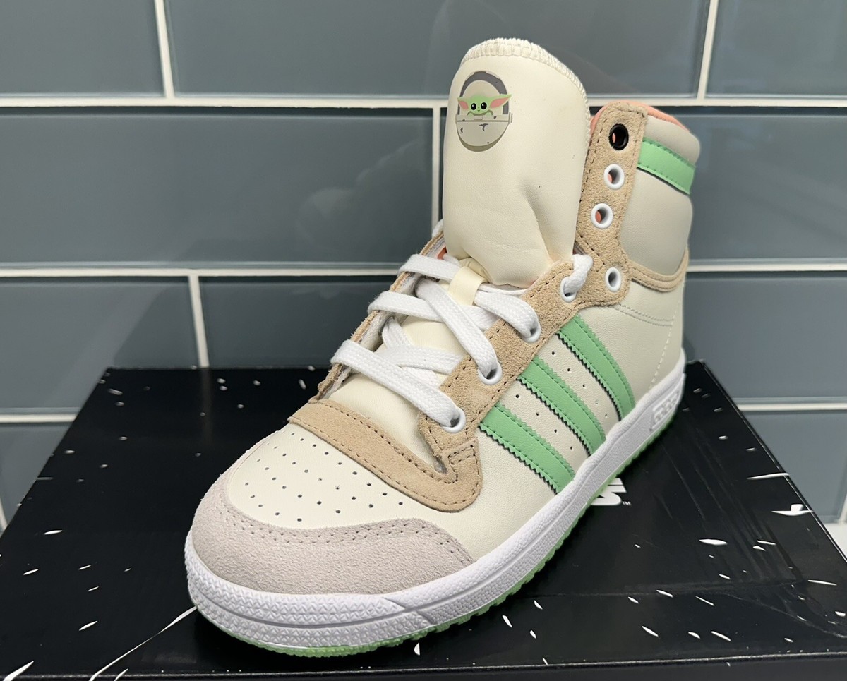 Adidas Star Wars Mandalorian BABY YODA TOP TEN HI SHOES Size