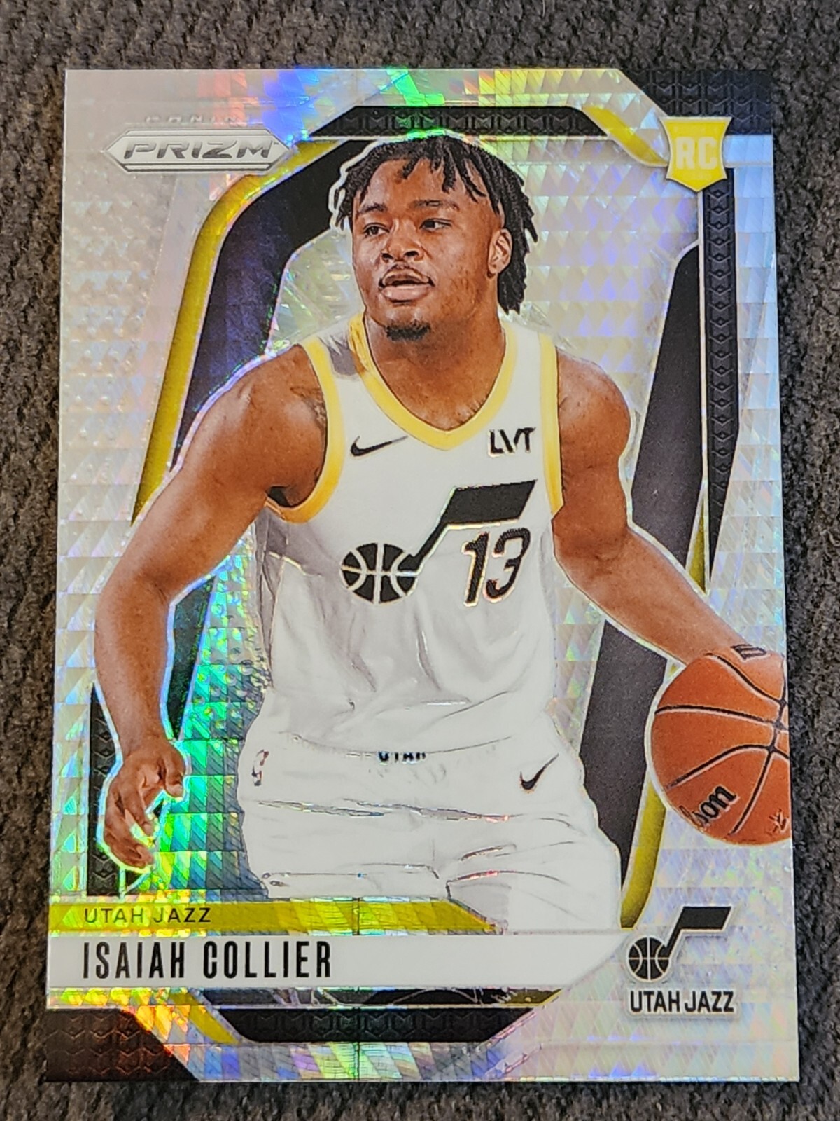 2024-25 Isaiah Collier Panini Prizm Rookie RC Hyper Utah Jazz #227