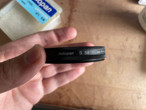Heliopan Jet-Pol Linear Polarizer ES 58mm 2.5x Lens Filter Excellent Condition - Picture 4 of 7