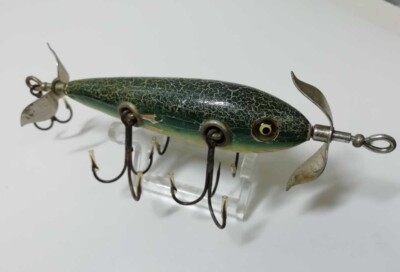 Rare Heddon Dowagiac 150 minnow 27g wood Old Lure Ship From Japan