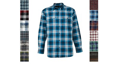 Redhead  Flannel Button Up Shirt, Men's Regular Fit, Long Sleeve 100% Cotton