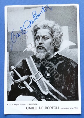 Carlo De Bortoli Bass Autograph - 1970s