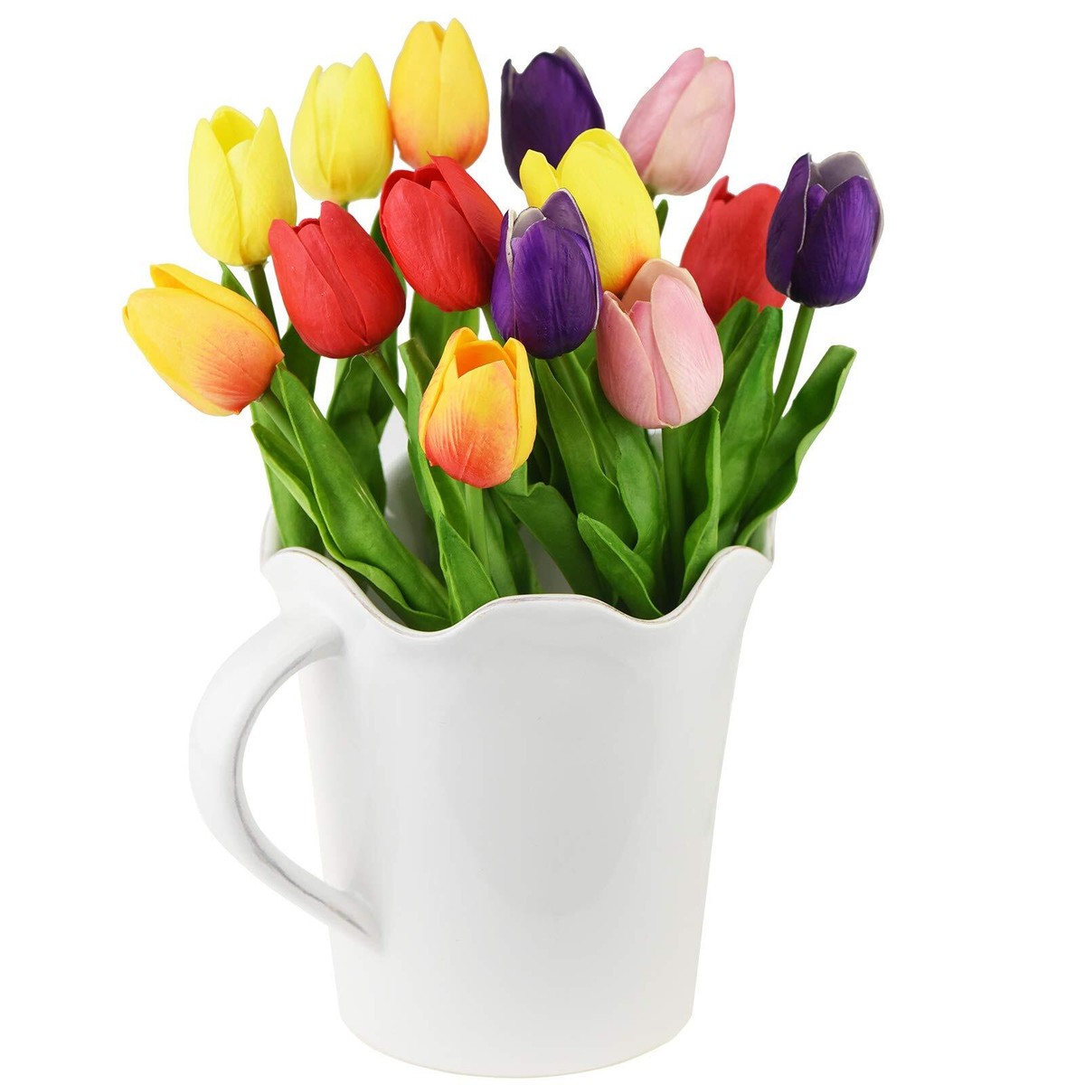 FiveSeasonStuff Tulips Artificial Flowers | Real Touch | Wedding