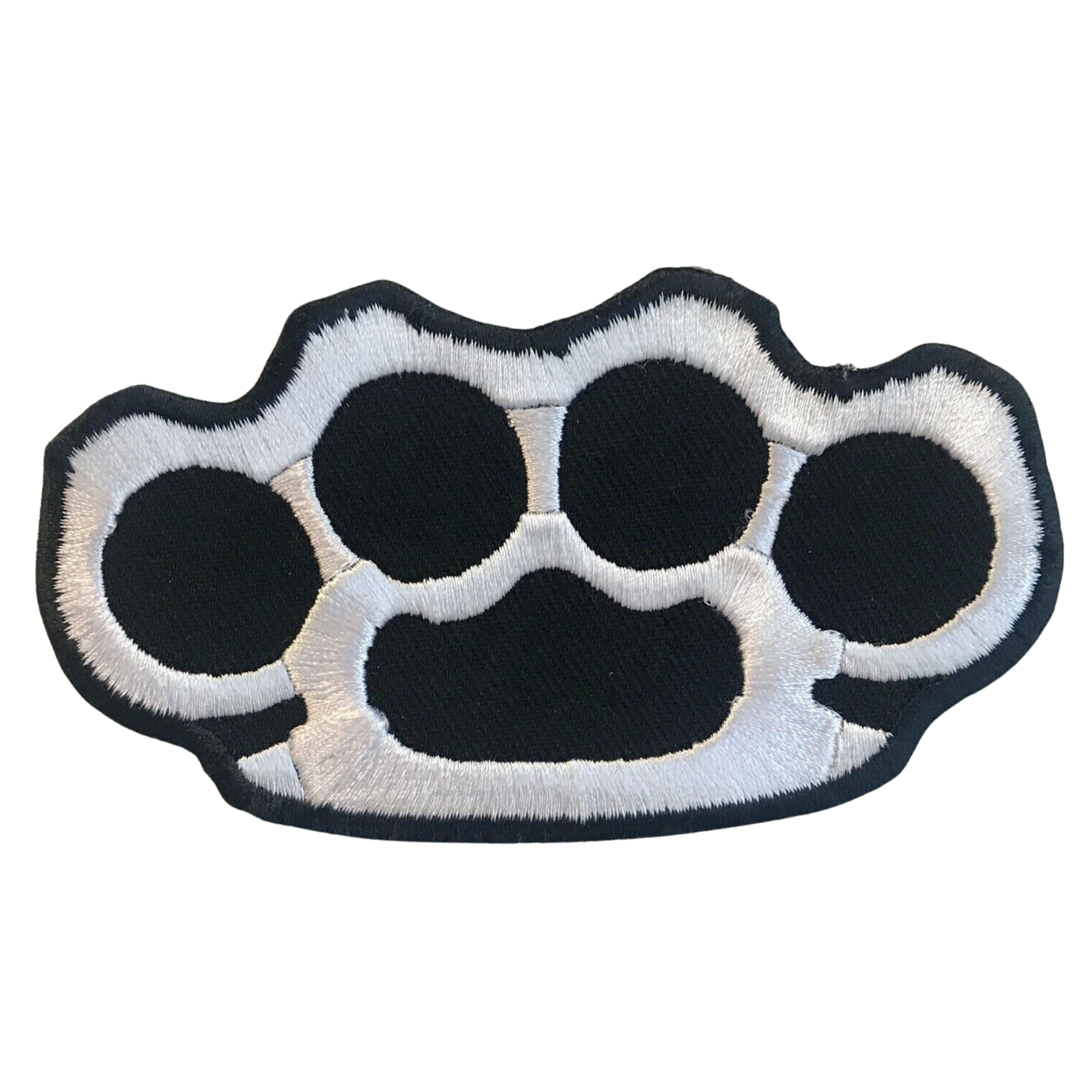 Knuckle Punch Fight Embroidered Iron-On or Sew-On Badge Patch  