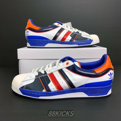 Adidas Men's Superstar Starting Five FW8153 Cloud White/Blue/Scarlet Size 9  | eBay