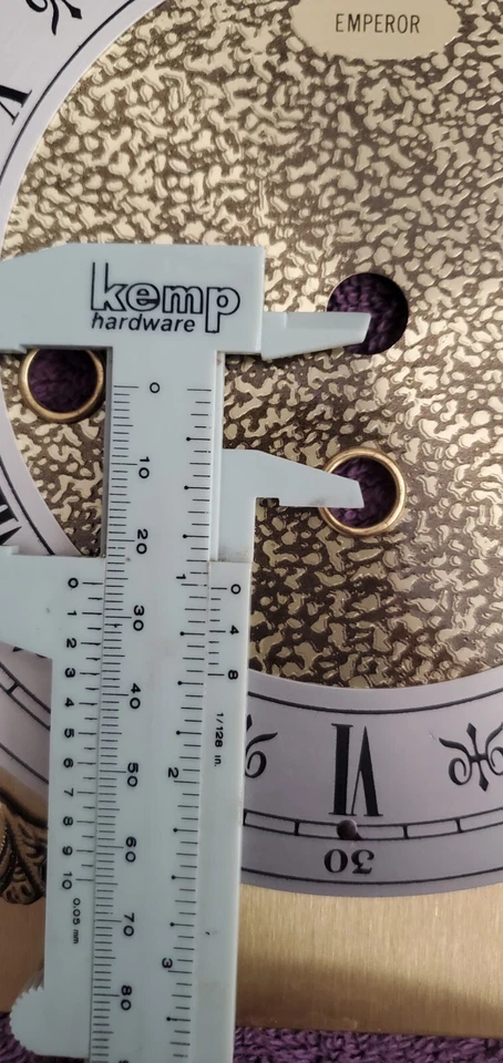 emperol clock dial for 341-020 movement with moon phase, raised - Image 3 of 4