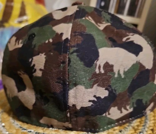 New Era Buffalo Camouflage Ball Cap Hat Fitted 6 7/8 Baseball VGC SEE SAS - Picture 3 of 8
