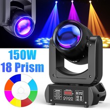150W LED Beam Spot Moving Head Light 18Prism Stage Light Pattern DMX512 DJ Party