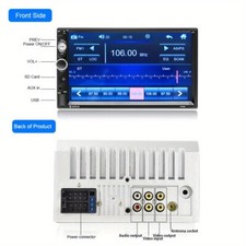 New 2Din car radio car stereo 7" touch screen MP5 player FM mirror link player