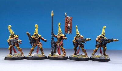 Warhammer 40k Eldar/Aeldari Trupp bemalt.