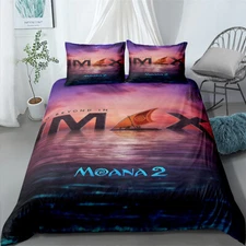 Single King Single Double Queen King Size Bed Quilt Doona Duvet Cover Set Moana