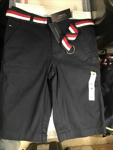 Tommy Hilfiger Boys Belted Shorts Stretch * choose color and size - CLASSIC NEW - Picture 23 of 24