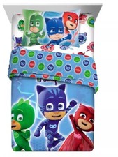 PJ Masks "It's Time to be a Hero" Kids Twin Reversible Bed Set-W1043521312