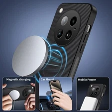 For Infinix Zero 40 4G, Business Carbon Fiber Magnetic Soft Rubber Cover Case