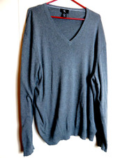 Calvin Klein Sweater Men's Size XXL 2XL Pullover Light Sweater Gray Long Sleeve