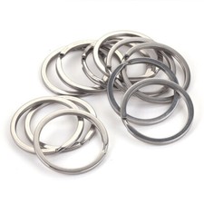 Split Rings for Keyring Silver Metal Jump Hoop Loop Keys Ring Stainless Steel