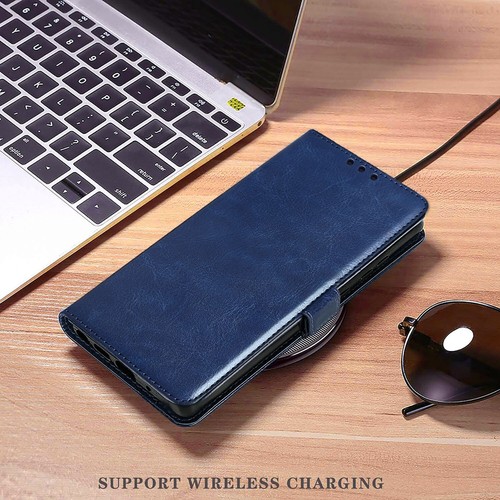 For Samsung Galaxy S24 Ultra Case Shockproof Leather Wallet Cover Tempered Glass - Picture 15 of 25