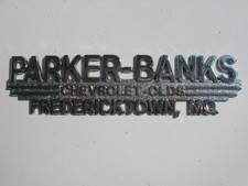 Fredericktown MO vintage Chev-Olds auto dealership Parker-Banks nameplate