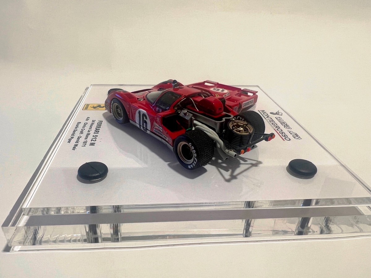 Ferrari 512 M 24h Du Mans 1971 – Tameo Montegrosso MTG006 1/43, Métal Blanc Et Résine, Neuve