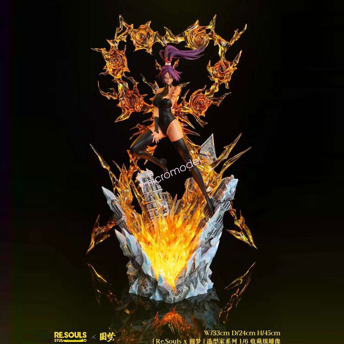 RE.SOULS Studio BLEACH Shihouin Yoruichi 1/6 Statue Painted Mode