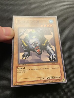 Yugioh! Legend of Blue Eyes Turtle Tiger LOB-023 1st Edition NA