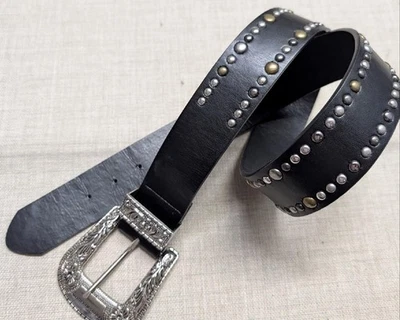 True Religion Studded Black Belts for Men for sale | eBay