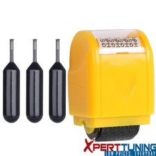 Identity Theft Protection Roller Stamp Privacy Protection Roller Stamp Yellow