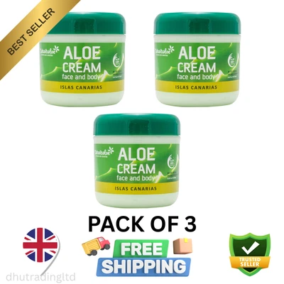 TABAIBA Aloe Vera Cream Tabaiba Face Cream and Body Aloe Vera x 3 UNITS 300 ml