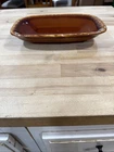 Vintage Hull Pottery Brown Drip  Glaze Serving Dish/ Tray Ovenproof 11x 6 3/4”